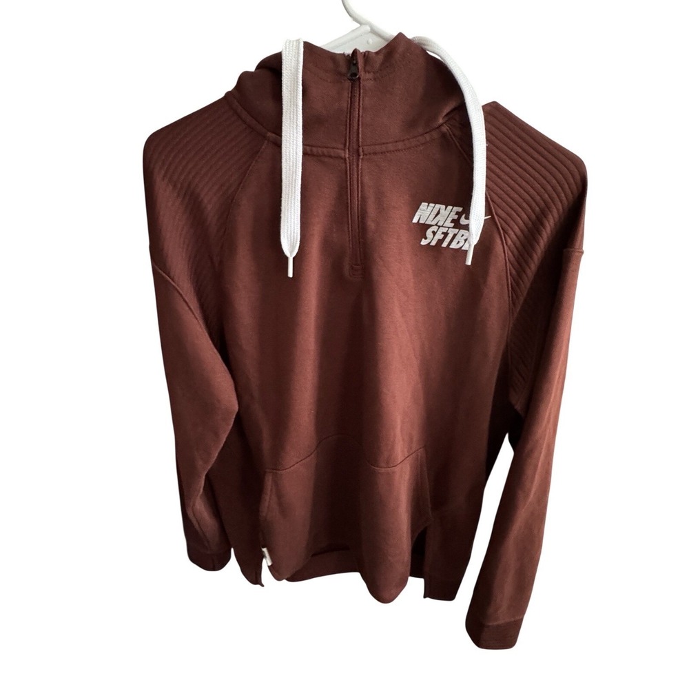 Nike Softball Dri-Fit Hoodie‎ Sweatshirt Rust Pullover Women's Medium